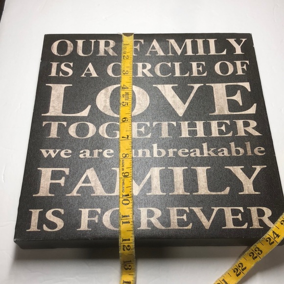 Our Family canvas wall art - Picture 5 of 5